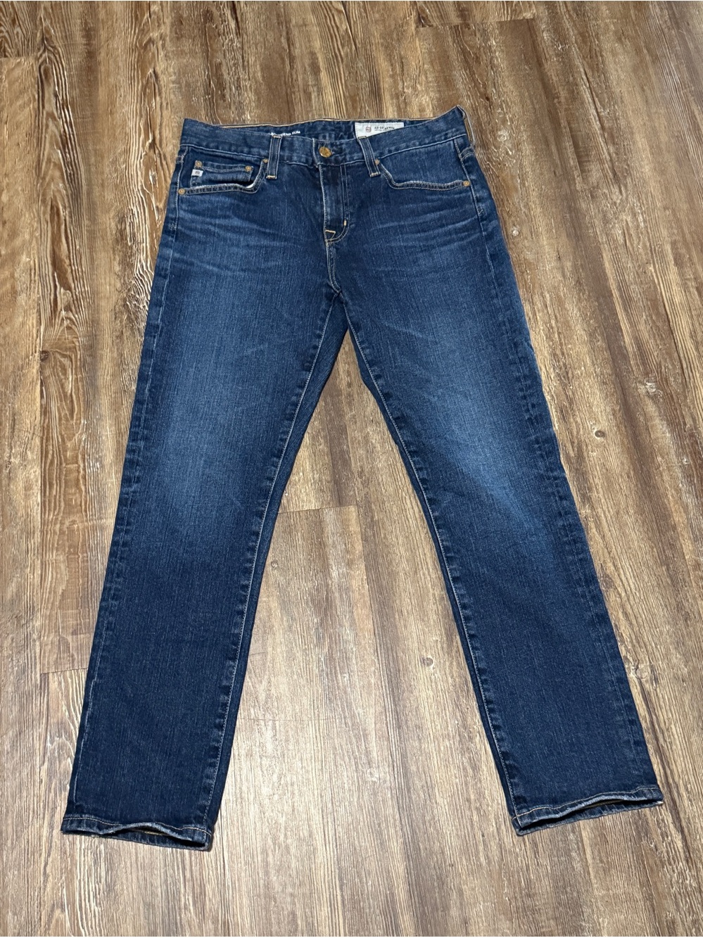 AG Adriano Goldschmeid Ex Boyfriend Slouchy Slim Jeans Women's 26R Mid Rise Crop